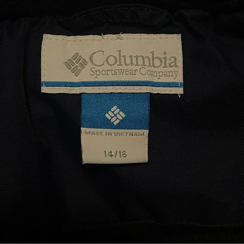 Columbia Omnitech Navy Blue Insulated Snow Pants Size‎ 14/16